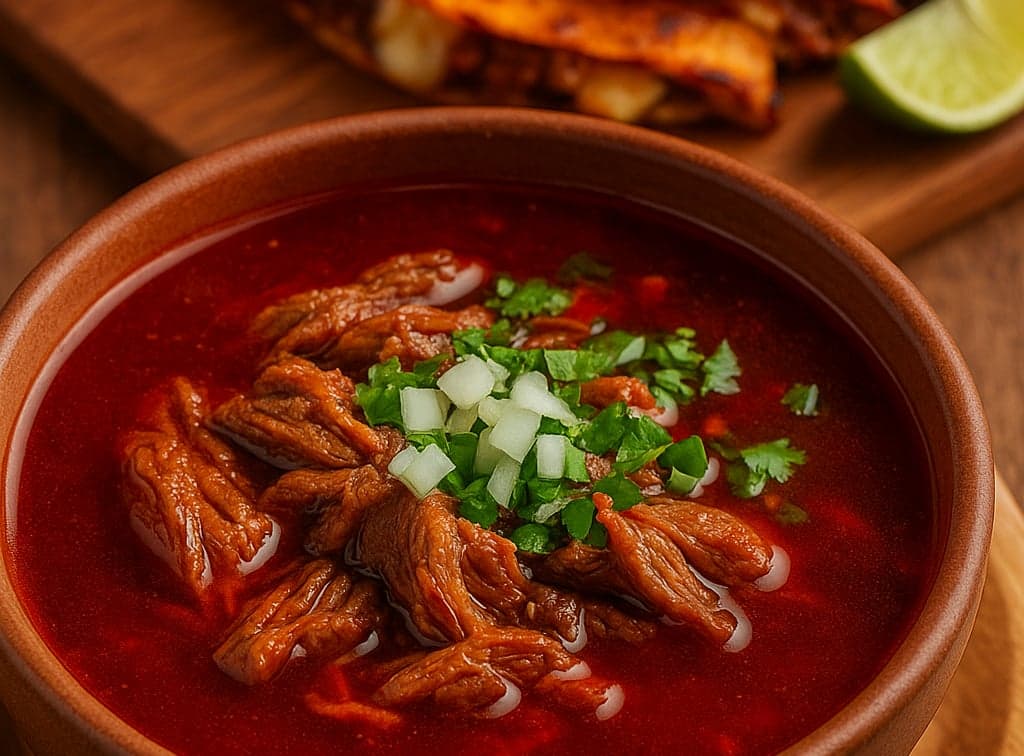 Birria de res with and Birria de res Tacos