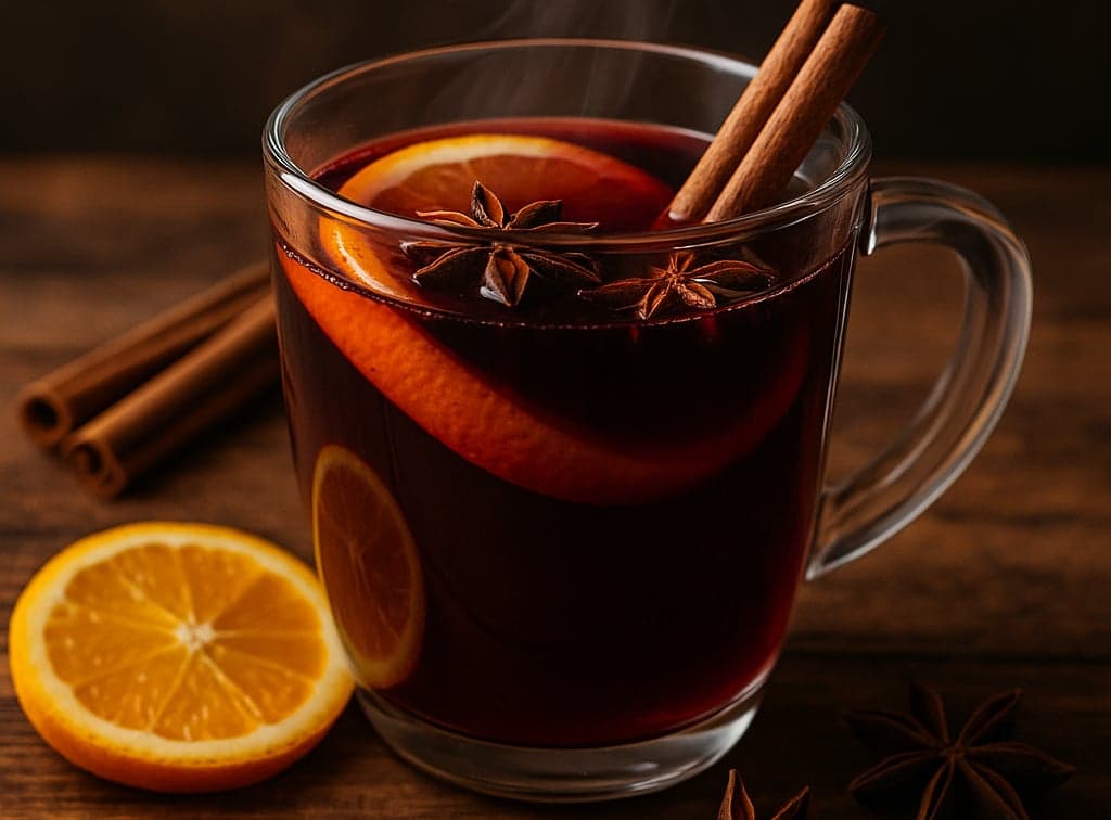Classic Mulled Wine (Warm Spiced Holiday Drink)