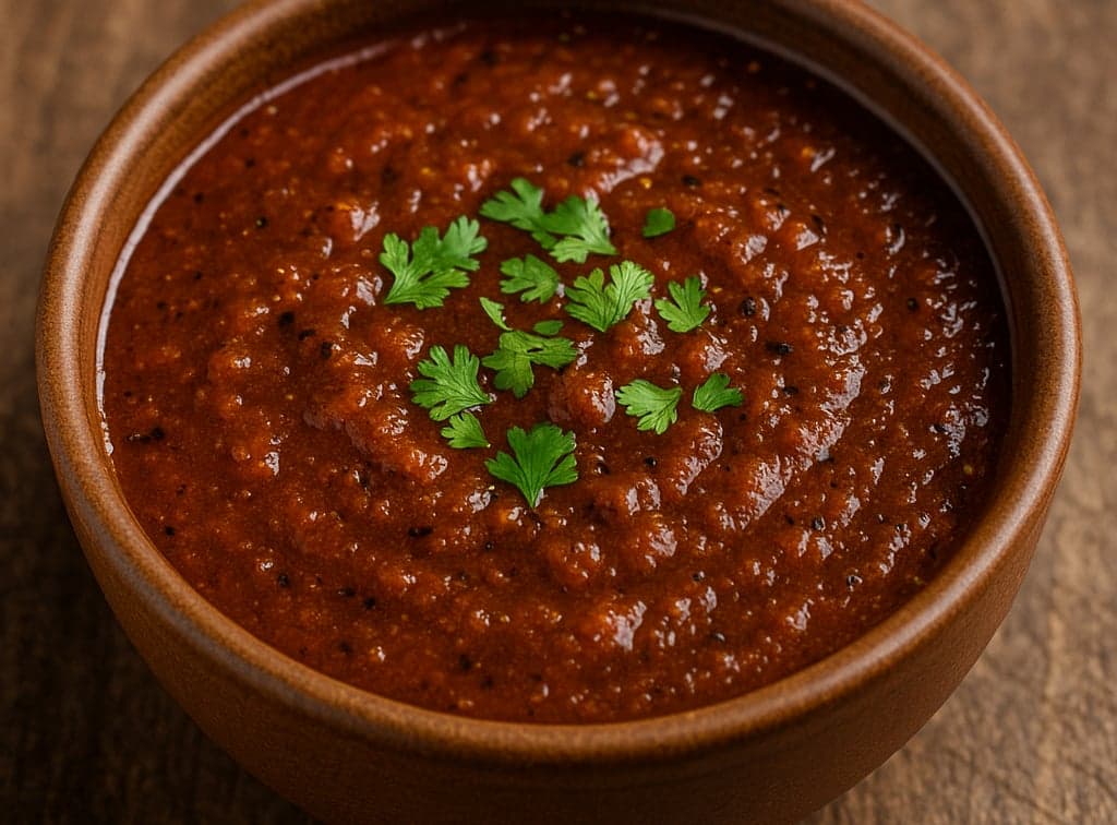 Salsa Roja (Spicy Red Tomatillo & Chile de Árbol Salsa)
